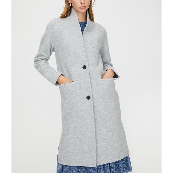 Aritzia - Wilfred Dujardin Sweater - Heather Light Grey - Picture 2 of 7